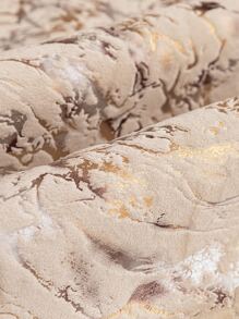 1pc High-end Jacquard Snowflake Pattern Sofa Cover With Golden Edge, Suitable For 1/2/3/4 Seater Sofa, All Seasons Use - Beige - View 8