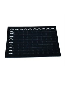 1 pieza 100 agujeros Pendientes & anillos Esponja Bandeja - Multicolor - Ver 3