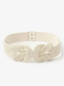Boho 1pc Women's Solid Color Wrap Around Waist Belt Halloween Summer, School Fall, Autumn, Halloween - Beige - View 1