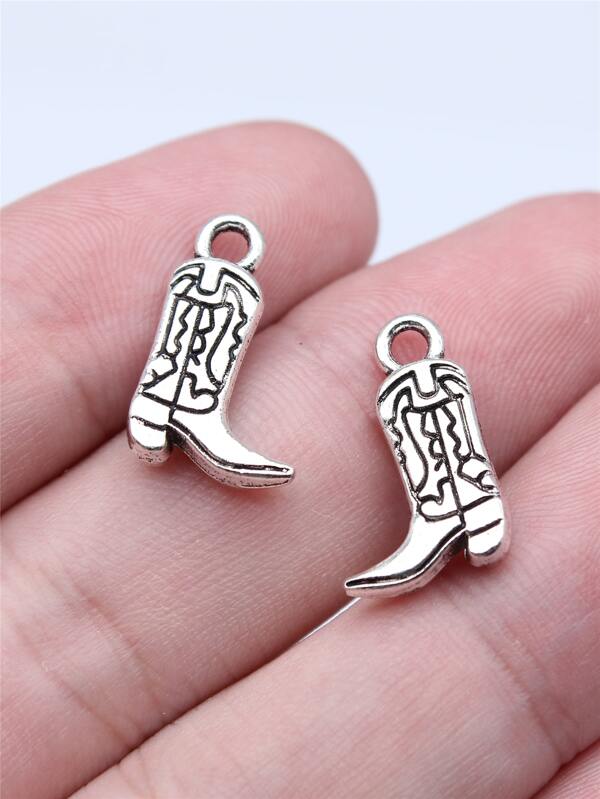 10pcs/Bag 11x18mm Double Sided Western Cowboy Boots Charms For Jewelry Making Handmade Jewelry Craft Findings DIY Jewelry Components
