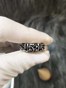 QTHOPE Men's Retro Unique Eternal Vine Ring, Suitable For Daily Wear
