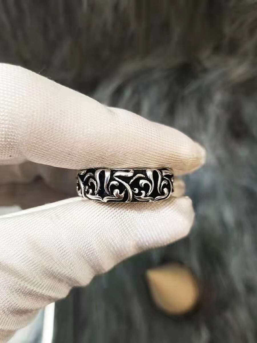 QTHOPE Men's Retro Unique Eternal Vine Ring, Suitable For Daily Wear