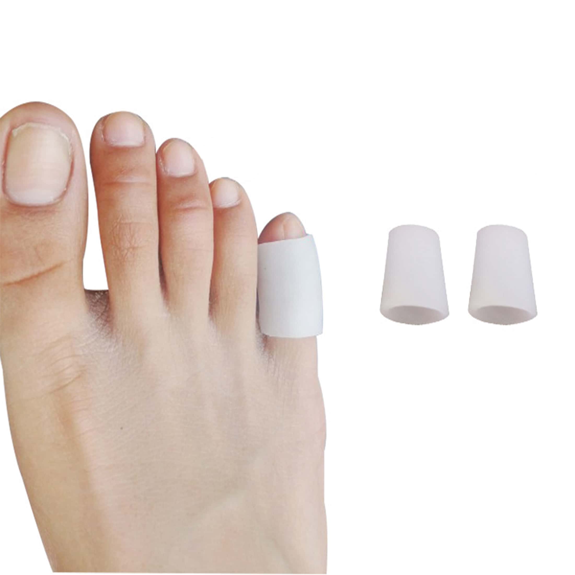 2pcs Silicone Gel Toe Caps For Big Toe Overlapping, Bunion Protector