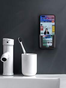 膠黏劑手機車載支架 - 黑色 - 查看 6