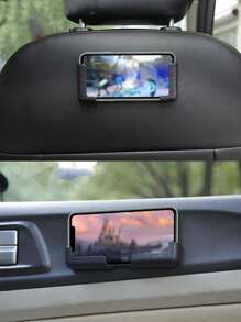 膠黏劑手機車載支架 - 黑色 - 查看 1