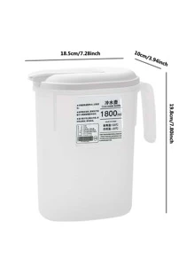 1 Miếng , 1.8L Lạnh Xô nước , Trắng PP Dung lượng lớn Nước ép Chai , Đối với Nhà  Sử dụng , Như Tủ lạnh Nước Cái bình Và Chanh , Lạnh Nước uống , Để lạnh Bình trà , Và Máy lọc Nước - trắng - Xem 2