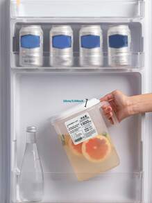 1 Miếng , 1.8L Lạnh Xô nước , Trắng PP Dung lượng lớn Nước ép Chai , Đối với Nhà  Sử dụng , Như Tủ lạnh Nước Cái bình Và Chanh , Lạnh Nước uống , Để lạnh Bình trà , Và Máy lọc Nước - trắng - Xem 4