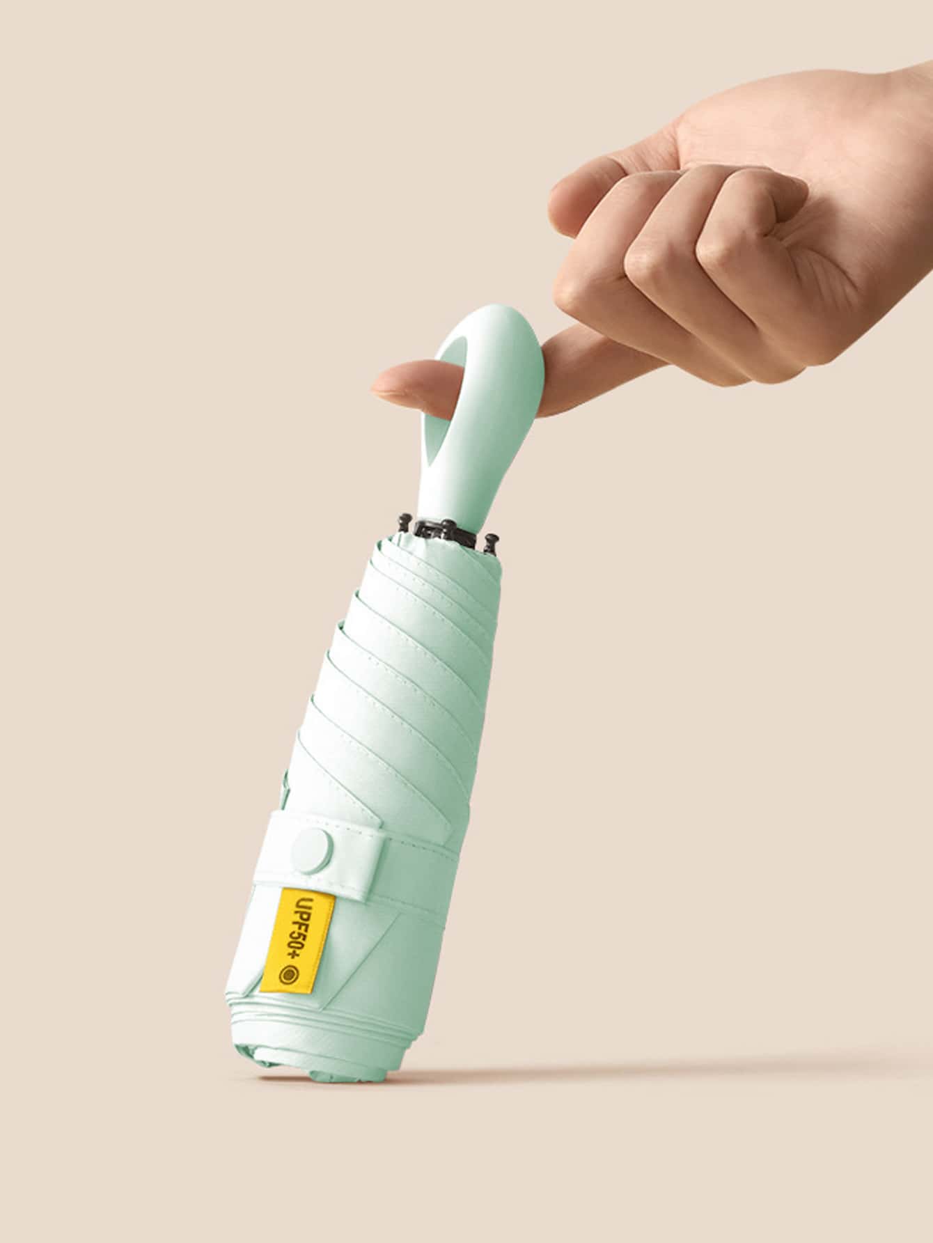 新款胶囊伞，口袋伞，防晒防紫外线，晴雨两用旅行伞，1把，可爱小玩意儿 - 薄荷綠 - 查看 1