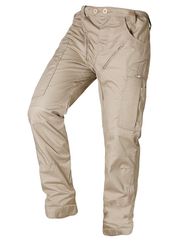 Men's Ripstop Tactical Pants Lightweight EDC Hiking Work Trousers