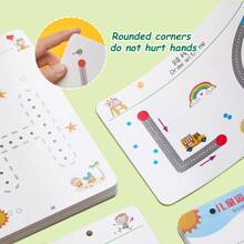 绘画笔控制训练颜色和形状数学匹配游戏套装，学习益智玩具（随机颜色配件） - 綠色 - 查看 7