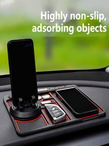 Multi-Functional Car Anti-Slip White Edged Storage Mat (4 In 1) - White - View 5