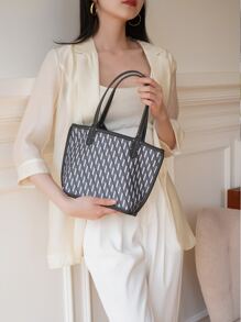 Exquisite,Elegant Classic Style Large Capacity Tote Shoulder Bag Handbag Women's Casual Bucket Bag Best Personalized Gifts For Women, Mom & Girlfriends - Multicolor - View 2