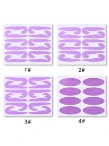 4 piezas Adhesivos de maquillaje de ojos Pegatinas de ayuda para delineador de ojos - Multicolor - Ver 2