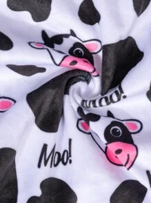 1 pieza Pijama de perro con estampado de vaca - Lavable a máquina, Ropa de dormir para mascotas, Ropa informal para mascotas, Ropa divertida para mascotas, Ropa suave y cómoda para mascotas - Multicolor - Ver 12