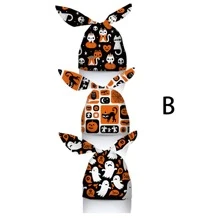 50入組禮品袋萬聖節糖果包包裝袋兔子耳朵零食餅乾包,禮品袋 - 彩色 - 查看 3