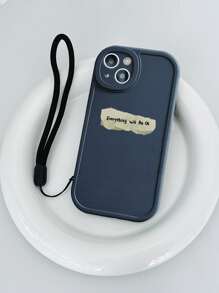 字母圖案手機殼附帶繩子 - 彩色 - 查看 1