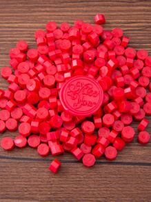 1pack Solid Color Sealing Wax, Creative Sealing Wax For DIY Hand Account - Burgundy - View 1