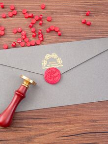 1pack Solid Color Sealing Wax, Creative Sealing Wax For DIY Hand Account - Burgundy - View 4