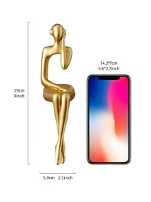 1 Hình Thiết Kế Trang Trí Thủ Công, Vật Trang Trí ABS Hiện Đại Cho Trang Trí Nhà - Vàng - Xem 6