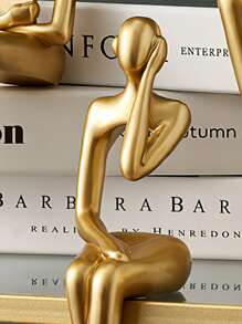 1 Hình Thiết Kế Trang Trí Thủ Công, Vật Trang Trí ABS Hiện Đại Cho Trang Trí Nhà - Vàng - Xem 5