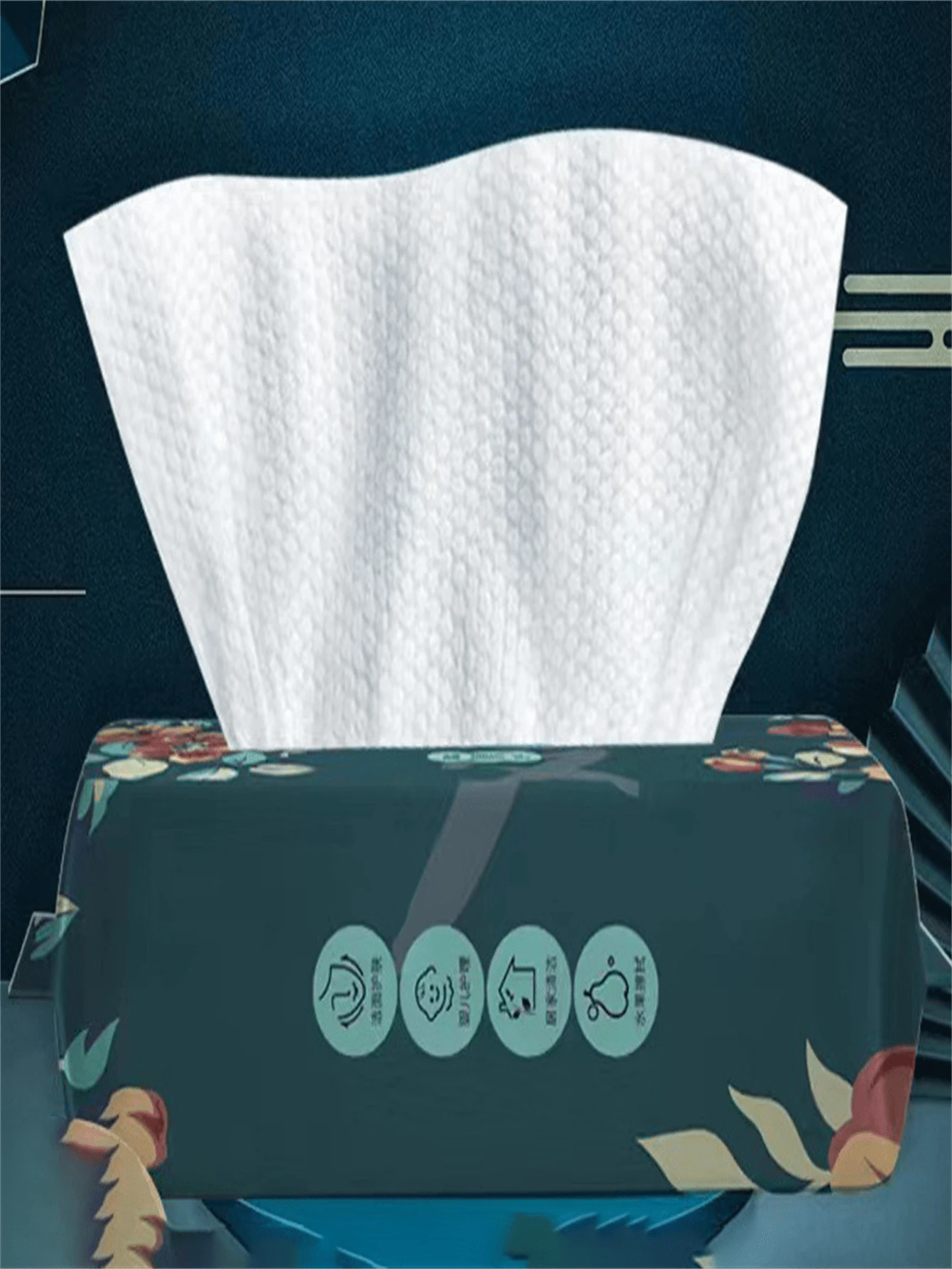 1 Pack Disposable Face Towels With Thick Soft Gentle 100% , Dry And Wet Dual-Use Facial Cleansing Towel For Home Use Home Bathroom Decor Back To School For Beauty Salon Home Bathroom - White - View 1