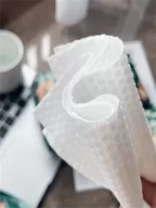 1 Pack Disposable Face Towels With Thick Soft Gentle 100% , Dry And Wet Dual-Use Facial Cleansing Towel For Home Use Home Bathroom Decor Back To School For Beauty Salon Home Bathroom - White - View 4