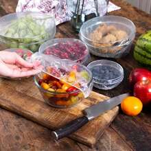 100 Pièces/1 Paquet Sac Jetable En Plastique Étirable Pour La Préservation Des Aliments, Couverture De Stockage Et D'emballage, Sac Élastique, Convient Pour Les Cuisines Et Les Sites De Pique-nique En Plein Air