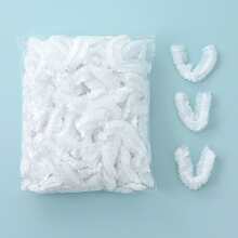 100 Pièces/1 Paquet Sac Jetable En Plastique Étirable Pour La Préservation Des Aliments, Couverture De Stockage Et D'emballage, Sac Élastique, Convient Pour Les Cuisines Et Les Sites De Pique-nique En Plein Air
