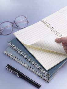 4 pièces Carnet En Spirale Pour Étudiants , Style Simple