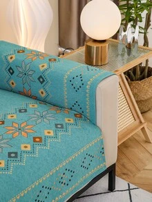 1入組波西米亞沙發墊毛巾適用於四季 - 綠色 - 查看 5