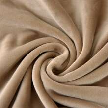 1PC Square Ottoman Cover Elastic Velvet Footstool Cover 360 Degree All-Inclusive Chair Covers Protector For Living Room Slipcover - Camel - View 9