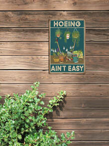 Putuo Decor 1入組復古金屬標誌,迷人掛畫復古牌匾適用於客廳臥室,7.8X11.8英寸女士和兒童禮物