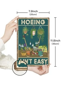 Putuo Decor 1入組復古金屬標誌,迷人掛畫復古牌匾適用於客廳臥室,7.8X11.8英寸女士和兒童禮物