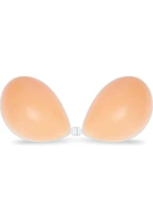 1 Pair Self Adhesive Strapless Bra - Khaki - View 7