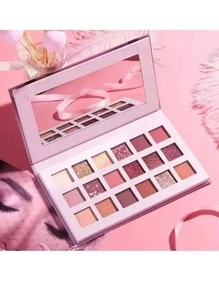 18 Colors Aromas Nude Eyeshadow Palette, Mauve Pink Shimmer Matte Reflective Glitter Eye Shadow, High Pigmented Long Lasting Makeup Pallet Gift Kit - 1 - Multicolor - Ver 2