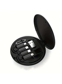 1 Mini Kỹ Thuật Số Tiện Ích Hộp Bảo Quản Chống Thấm Nước Kỹ Thuật Số Du Lịch EVA Cáp Dữ Liệu Sạc Pin Di Động Tiện Ích Túi - màu đen - Xem 1