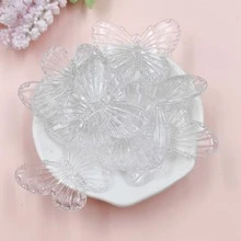 10 cái/bộ Bướm DIY Đính Hạt - trắng - Xem 3