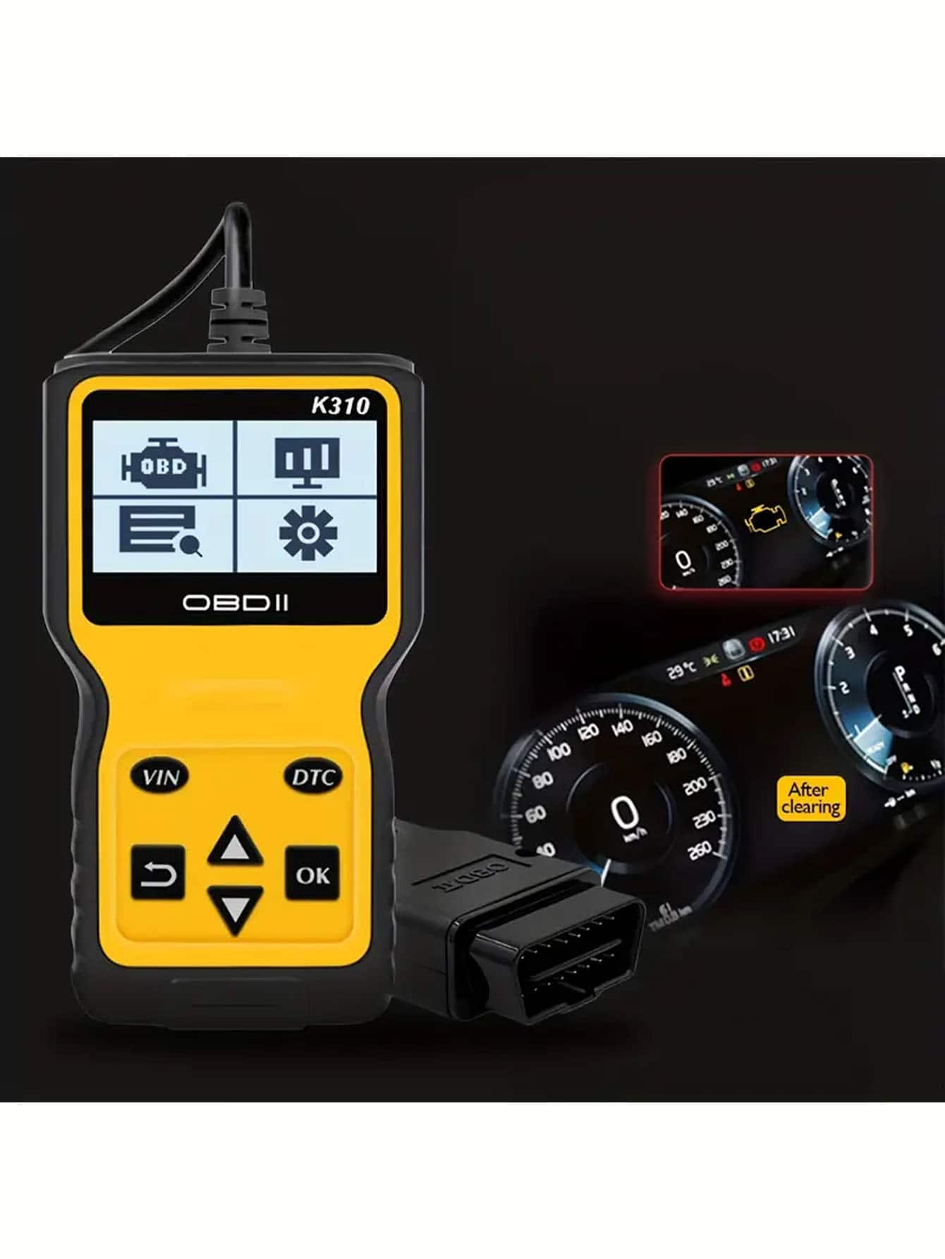 Upgrade V310 Car OBD2 Scanner Diagnose Engine Faults & Read Codes for