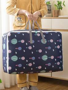 Large Capacity Portable Travel Bag - Navy Blue - View 3