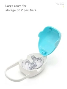 1pc Baby Cartoon Whale Design Dust-proof Portable Hanging Pacifier Storage Box - Blue - View 5