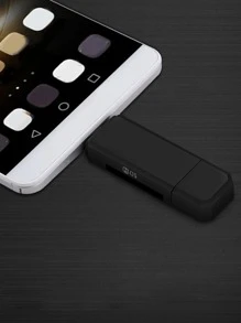 1入組USB2.0讀卡器 - 黑色 - 查看 2