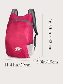 Waterproof Folding Backpack Bag Ultralight Outdoor Sports Travel Back Pack With  Backpack Foldable Backpack - Hot Pink - View 3