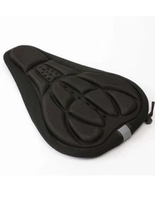 Yên Xe Đạp Bao Xe Đạp Xe Đạp Đường Bộ 3D Chống Sốc Thoáng Khí Miếng Ngoài Trời Đi Xe Đạp Thiết Bị Phụ Kiện - màu đen - Xem 1