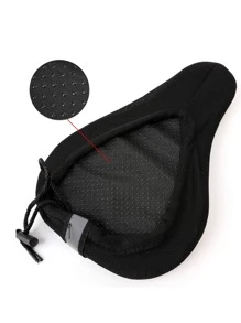 Yên Xe Đạp Bao Xe Đạp Xe Đạp Đường Bộ 3D Chống Sốc Thoáng Khí Miếng Ngoài Trời Đi Xe Đạp Thiết Bị Phụ Kiện - màu đen - Xem 4