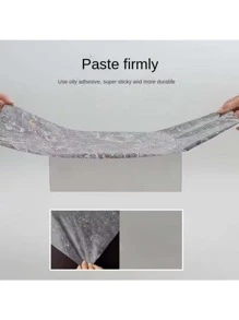 防水大理石自黏式接觸紙櫥櫃牆貼家具裝飾乙烯基自黏式牆紙 - 灰色 - 查看 7