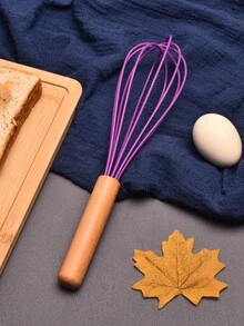 1入組家庭手動打蛋器紫色奶油手動攪拌器打蛋器打蛋器棒烘焙工具 - 紫色 - 查看 6