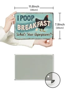 Putuo Decor 1入組復古金屬標誌,迷人掛畫復古牌匾適用於客廳臥室,7.8X11.8英寸女士和兒童禮物 - 彩色 - 查看 3