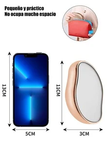 Equipo de depilación, Piedra depilatoria de vidrio exfoliante reutilizable - Champán - Ver 7