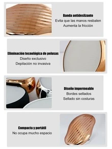 Equipo de depilación, Piedra depilatoria de vidrio exfoliante reutilizable - Champán - Ver 5