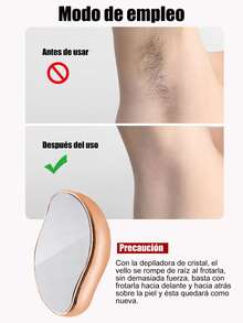 Equipo de depilación, Piedra depilatoria de vidrio exfoliante reutilizable - Champán - Ver 8